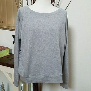 Ethtereal grey sweatshirt top large